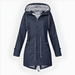 Women's Long Waterproof Rain Jacket – Windproof, Hooded & Breathable - Monsta Online