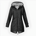 Women's Long Waterproof Rain Jacket – Windproof, Hooded & Breathable - Monsta Online