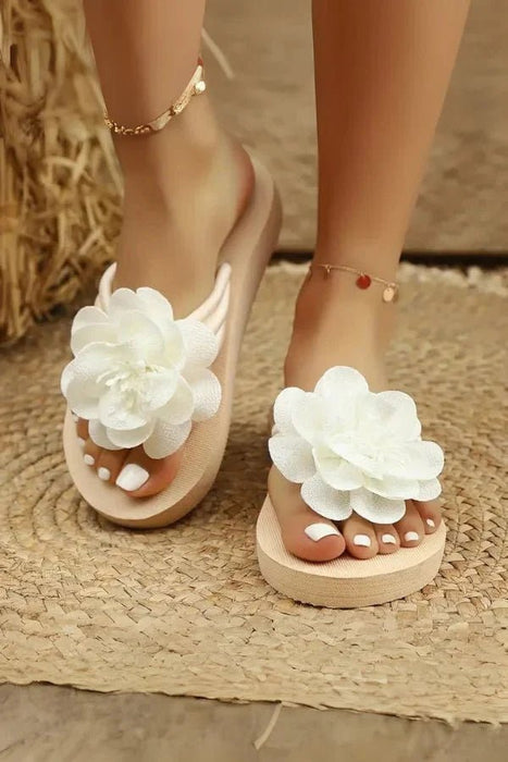 Amara Floral Slide Sandals for Women – Cushioned Mid - Heel Slip - On for Everyday Comfort & Style - Monsta Online