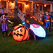 4.9ft Inflatable Halloween Spider with Pumpkin and Rotating LED Lights - Monsta Online