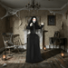 5.5ft Sound - Activated Halloween Animatronic Zombie Bride – Jaw Drop, Glowing Eyes and Creepy Sounds - Monsta Online