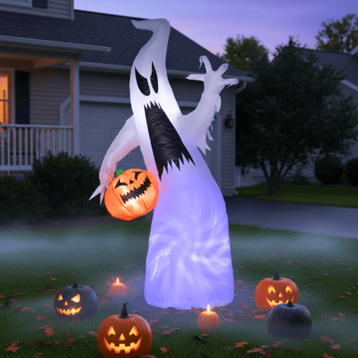 5.8FT Halloween Inflatable Ghost with LED Lights - Monsta Online