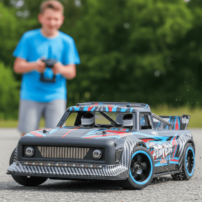 Power Pro 1:10 Scale Brushless RC Truck - 37 MPH High Speed Hobby Grade Drift Car with Dual Batteries - Monsta Online