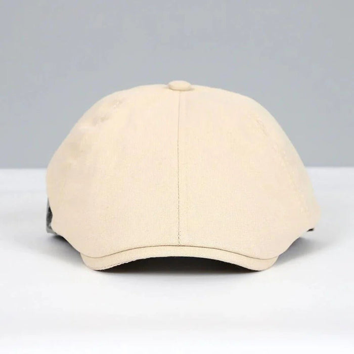 Men's Classic Wool Blend Flat Cap – Timeless Herringbone Newsboy Style for All Occasions - Monsta Online