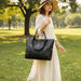 Chic Retro Leather Shoulder Bag for Women – Smooth Finish with Timeless Elegance - Monsta Online