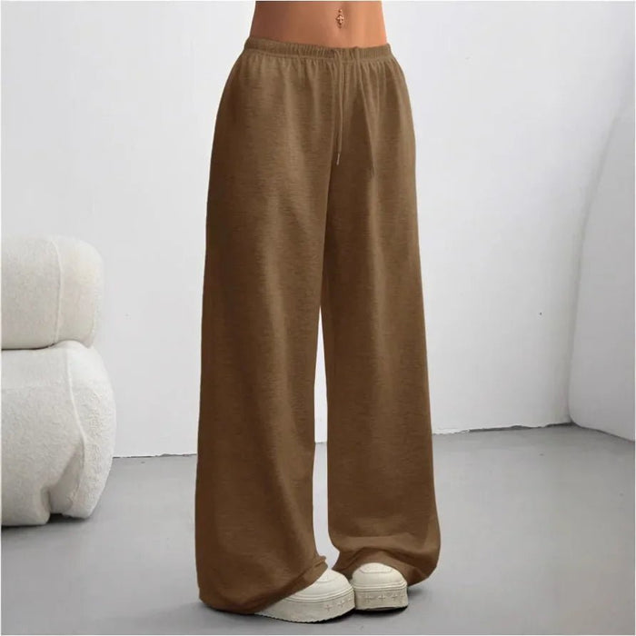 Viola Joggers – Women's Relaxed Wide - Leg Cotton Blend Joggers - Monsta Online