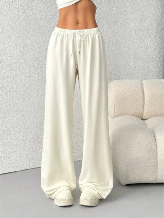 Viola Joggers – Women's Relaxed Wide - Leg Cotton Blend Joggers - Monsta Online