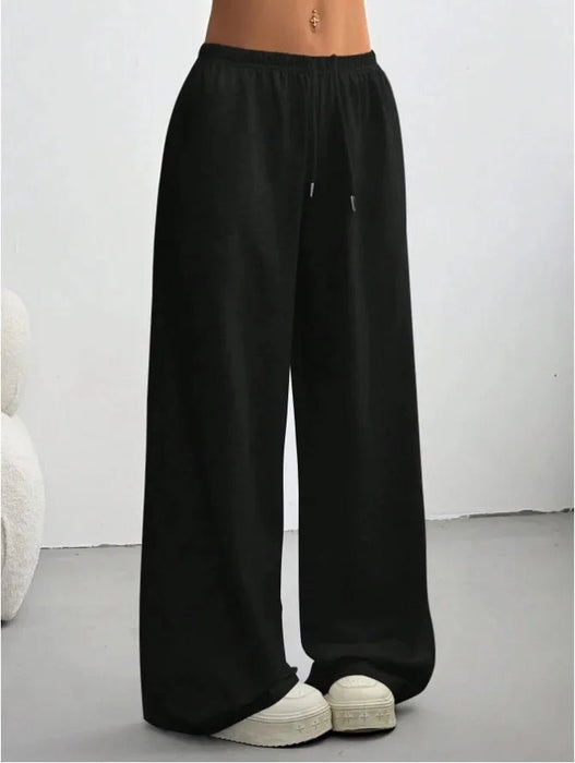 Viola Joggers – Women's Relaxed Wide - Leg Cotton Blend Joggers - Monsta Online