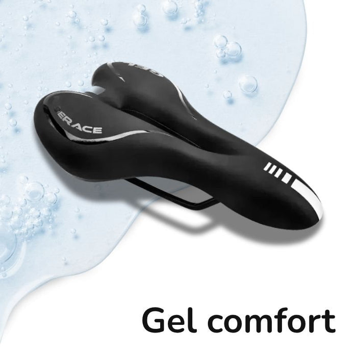 Premium Soft Gel Bike Seat Cushion – Ultimate Pressure Relief Comfort, Black - Monsta Online