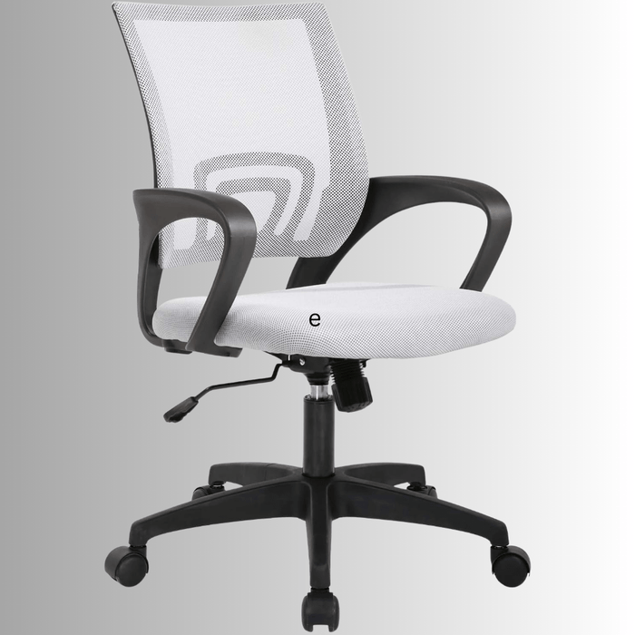Ergonomic Mesh Office Chair with Lumbar Support – Adjustable Mid - Back Swivel Desk Chair with Wheels (7 Colors Available) - Monsta Online