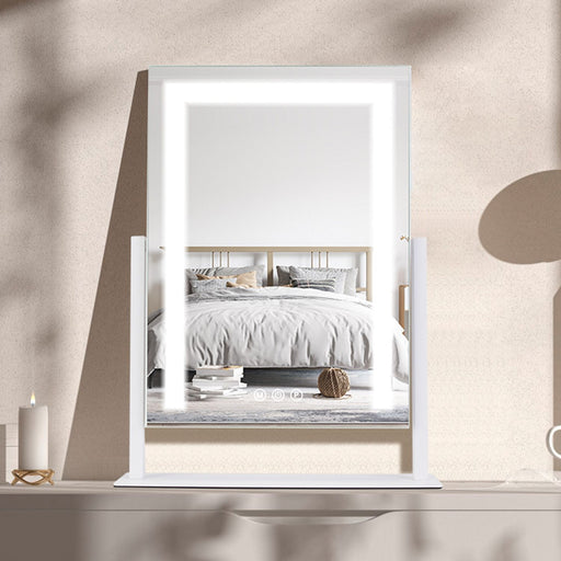 LED Makeup Vanity Mirror with Lights Dimmable Brightness and Rotation - Monsta Online