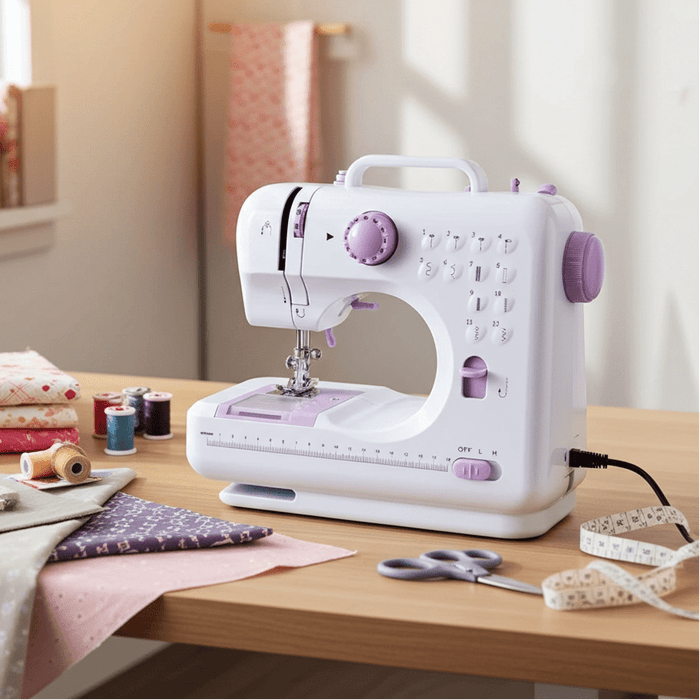 Compact Electric Sewing Machine with 12 Built - In Stitches for DIY Crafts and Repairs - Monsta Online