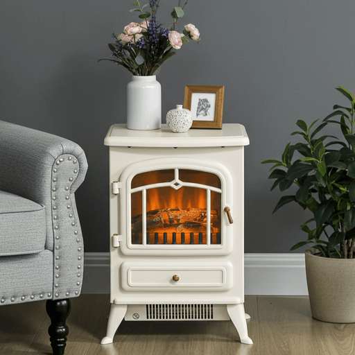 Compact Electric Fireplace Stove Heater with Adjustable Heat Settings - Monsta Online