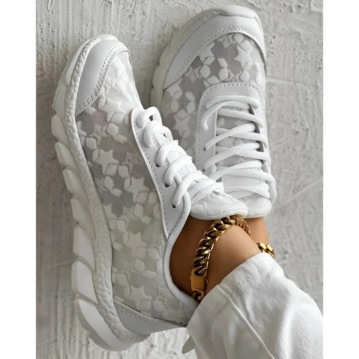 Women's Chic Daily Wear Shoes – Lace - Up Closed Toe, All - Day Comfort - Monsta Online
