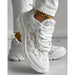 Women's Chic Daily Wear Shoes – Lace - Up Closed Toe, All - Day Comfort - Monsta Online