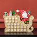 Christmas Wooden Advent Calendar with Santa Sleigh and 24 Surprise Drawers - Monsta Online