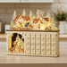 Light - Up Wooden Christmas Advent Calendar Holiday Countdown Box with 24 Drawers - Monsta Online