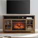 55 Inch Electric Fireplace TV Stand with Storage in Reclaimed Barnwood - Monsta Online