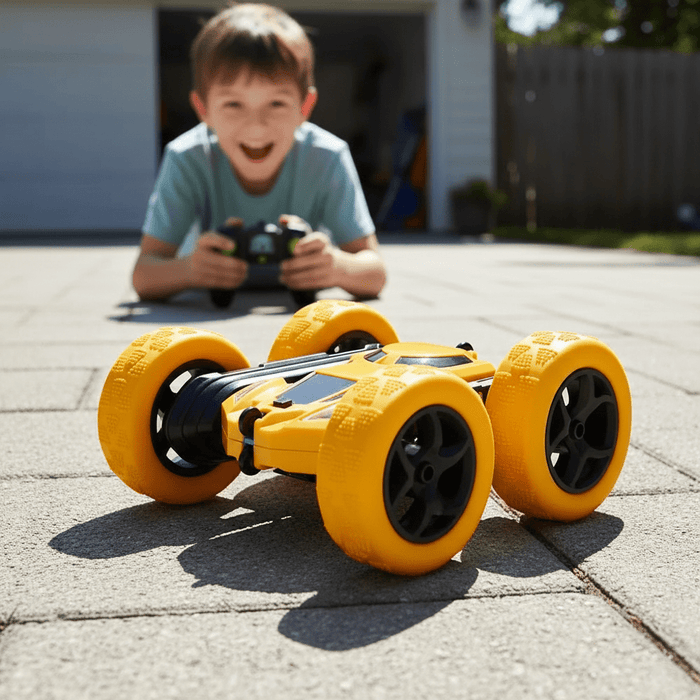 RC Stunt Car 2.4GHz Double - Sided 360° Flip | Modular Battery Off - Road Drift Car for Kids - Monsta Online
