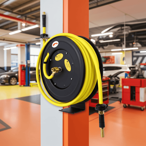Heavy Duty 1/2" Retractable Air Hose Reel 50 ft for Efficient Storage - Monsta Online