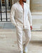 Zaine Cotton Two - Piece Set – Men's Relaxed Shirt & Trousers Summer Co - Ord Set - Monsta Online