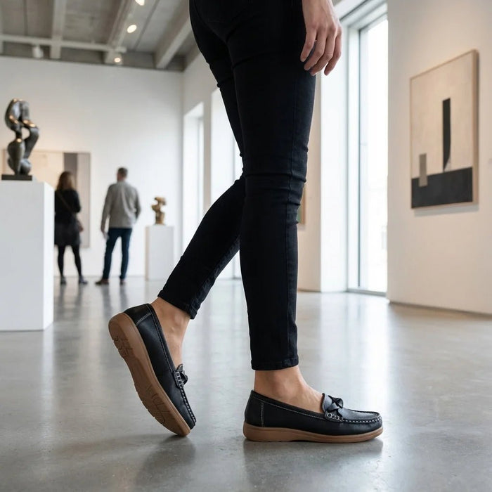 Women's Slip - On Walking Loafers – Wide Toe Box, Arch Support & Non - Slip Sole - Monsta Online