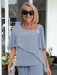Beatrice Formal Two - Piece Set – Women's Elegant Overlay Top & Straight - Leg Trousers Set - Monsta Online
