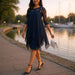 Women's Plus Size Elegant Midi Dress – Flattering Curve - Friendly Style - Monsta Online