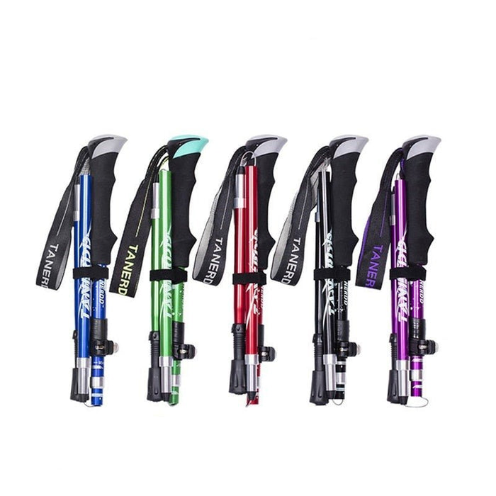 Lightweight Adjustable Trekking Poles – Foldable Aluminum Hiking & Walking Sticks - Monsta Online