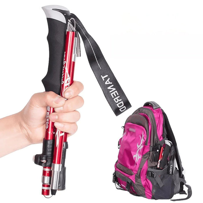 Lightweight Adjustable Trekking Poles – Foldable Aluminum Hiking & Walking Sticks - Monsta Online