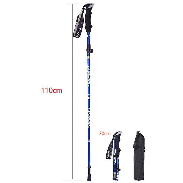 Lightweight Adjustable Trekking Poles – Foldable Aluminum Hiking & Walking Sticks - Monsta Online