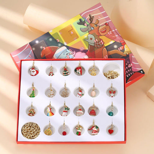 Christmas Jewelry Advent Calendar with Bracelet Necklace and Charms Gift Box - Monsta Online