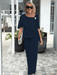 Beatrice Formal Two - Piece Set – Women's Elegant Overlay Top & Straight - Leg Trousers Set - Monsta Online