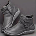 Galaris Orthopedic Mid - Top Boots – Women's Buckle Strap Leather Support Boots - Monsta Online