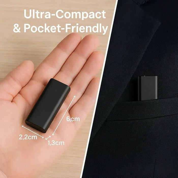 Compact Mini Voice Recorder – Discreet Voice - Activated Audio Capture with 50Hr Battery - Monsta Online