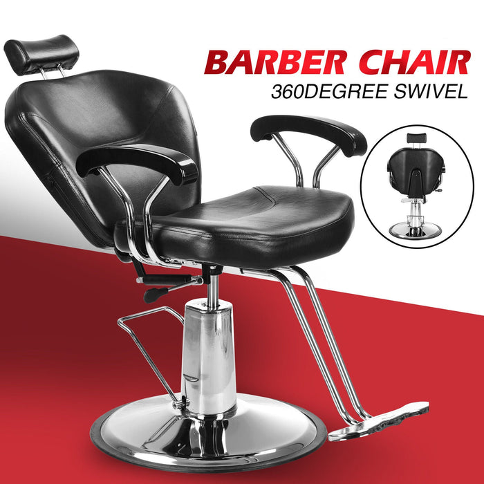 Professional 360° Reclining Barber Chair with Hydraulic Lift for Styling and Shampoo - Monsta Online