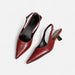 Women's Pointed - Toe Kitten Heel Sandals – Elegant Low Heel Shoes for Day to Night - Monsta Online
