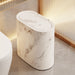 Marble Pattern Trash Can with Lid – Elegant Odor - Resistant Bin for Bathroom & Kitchen - Monsta Online