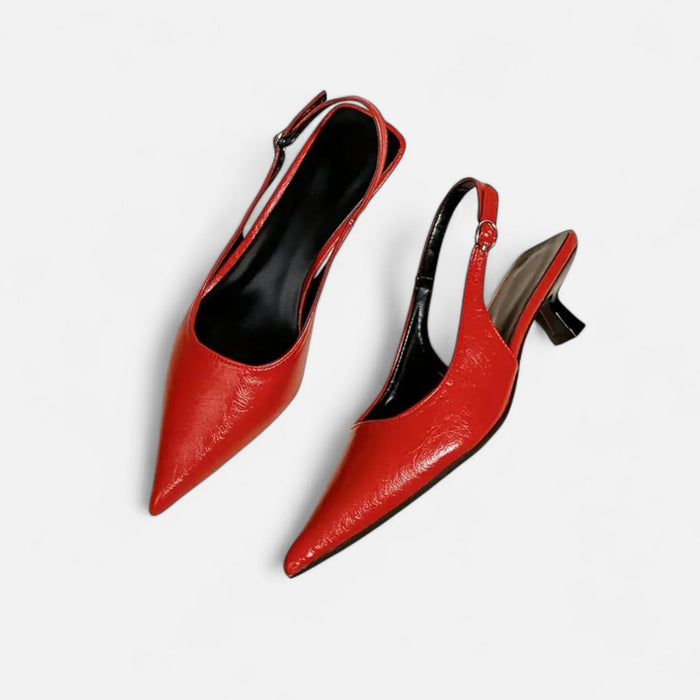 Women's Pointed - Toe Kitten Heel Sandals – Elegant Low Heel Shoes for Day to Night - Monsta Online