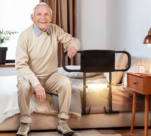 Heavy - Duty Extendable Bed Assist Rails for Seniors Support with Motion Sensor Light - Monsta Online