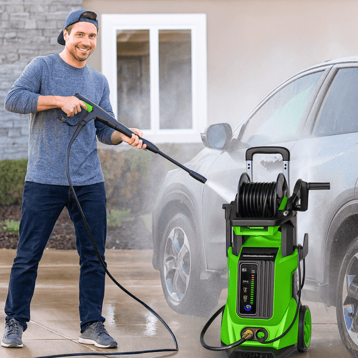 Professional 3800PSI Electric High - Pressure Washer Machine With Spray Gun - Monsta Online
