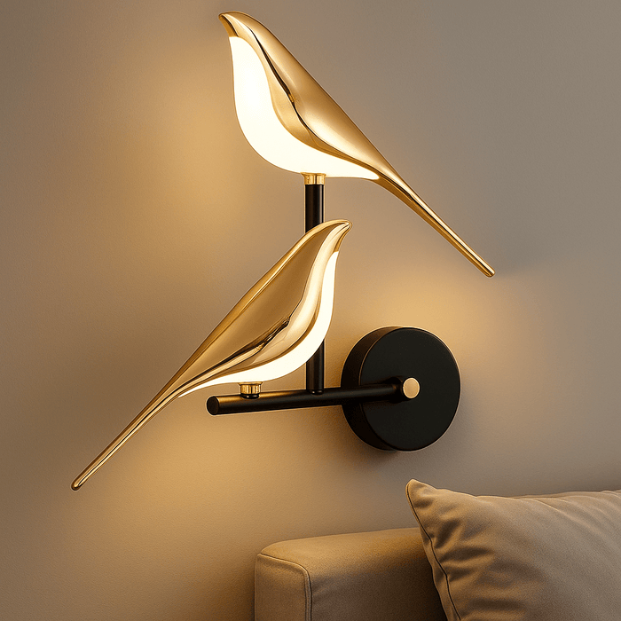 Luxurious Golden Bird Wall Sconce Lamp for Sophisticated Home Décor - Monsta Online