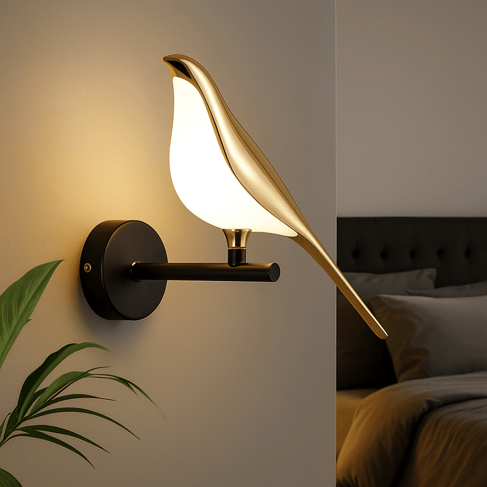 Luxurious Golden Bird Wall Sconce Lamp for Sophisticated Home Décor - Monsta Online