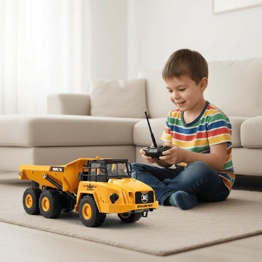 1:16 Scale RC Construction Dump Truck - Remote Controlled 11CH Toy for Outdoor Adventures - Monsta Online