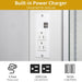 Large White Makeup Vanity with 10 Bulb Mirror, Storage Drawers and Charging Station - Monsta Online