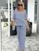 Beatrice Formal Two - Piece Set – Women's Elegant Overlay Top & Straight - Leg Trousers Set - Monsta Online