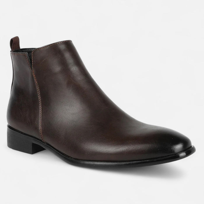 Men's Square - Toe Chelsea Boots – Sleek Pull - On Ankle Boots for Every Occasion - Monsta Online