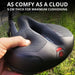 Premium Comfort Bike Seat with Safety Rear Light and Protective Cover – Pain - Free Ride - Monsta Online