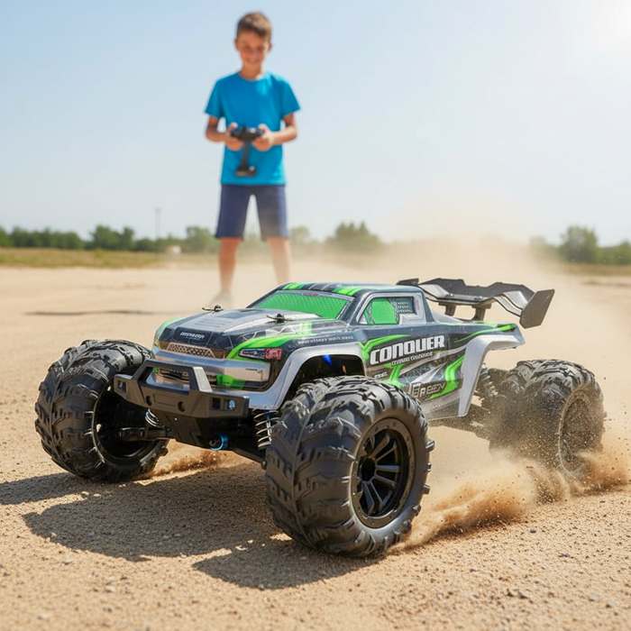 Conquer: 31 MPH Remote Control Racing Buggy - Monster Truck With Dual Batteries