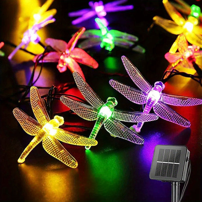 5M Dragonfly Solar Powered String Lights 20 LED Waterproof Garden Patio Party Décor - Monsta Online